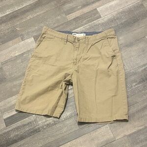 Vans Men's Khaki Flat Front Shorts